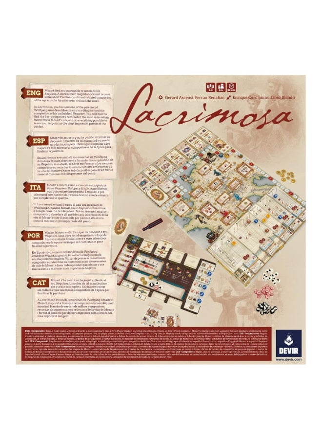 Devir Lacrimosa - Devir Thames & Kosmos - Level: Advanced –Euro Board Game – 2-4 Players – Board Games for Adults & Kids, Ages 14+ - Image 3